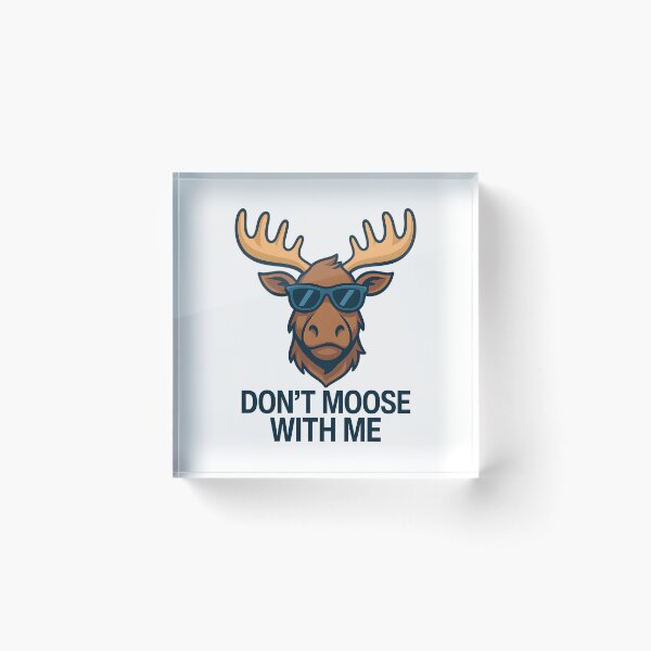 Item preview, Don’t Moose With Me – Funny Nordic Moose Cartoon with Sunglasses designed and sold by NordicSmile.