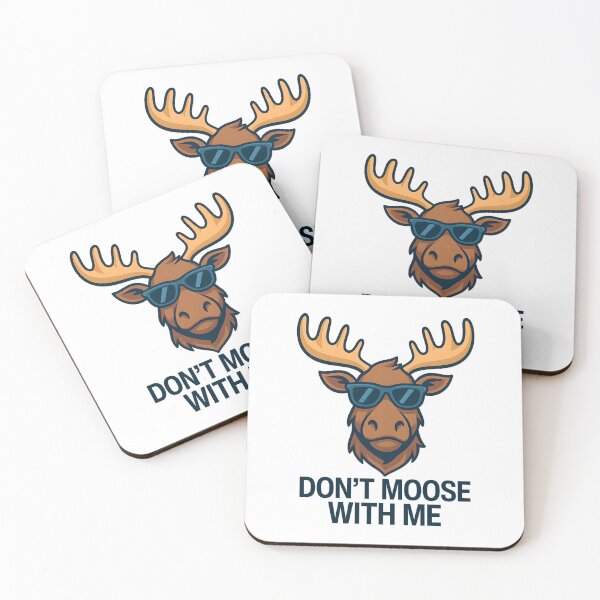 Item preview, Don’t Moose With Me – Funny Nordic Moose Cartoon with Sunglasses designed and sold by NordicSmile.