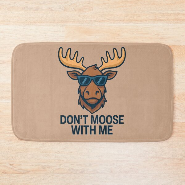 Item preview, Don’t Moose With Me – Funny Nordic Moose Cartoon with Sunglasses designed and sold by NordicSmile.