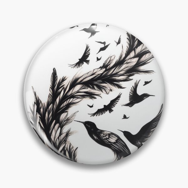 Item preview, Birds flying from feather designed and sold by thewandswant.