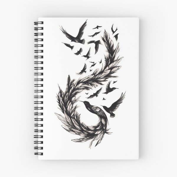 Item preview, Birds flying from feather designed and sold by thewandswant.