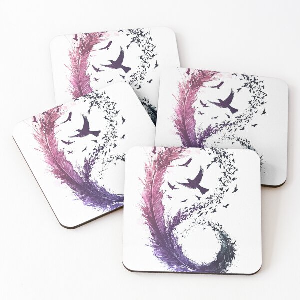 Item preview, Birds flying from feather designed and sold by thewandswant.