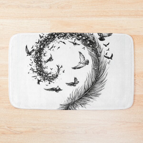 Item preview, Birds flying from feather designed and sold by thewandswant.
