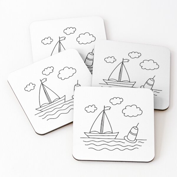 Item preview, A sailboat near a floating Navigation Buoy under clouds designed and sold by rasagamastore.