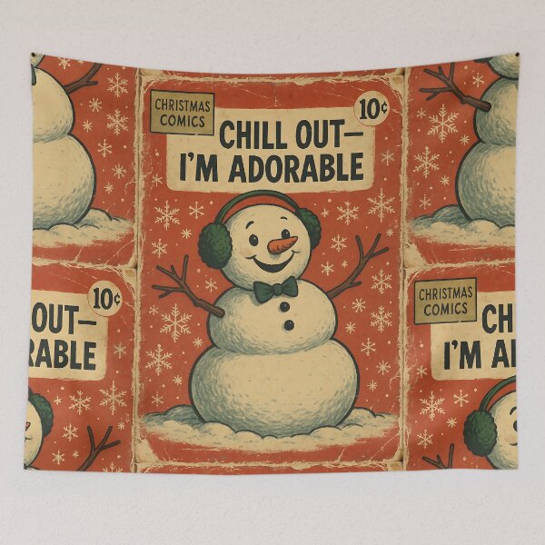 Item preview, Cheerful Christmas Snowman: Chill out—I’m adorable designed and sold by bapupa.