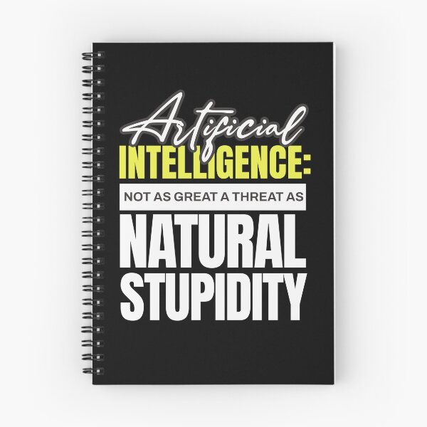 Item preview, Artificial Intelligence vs Natural Stupidity designed and sold by dudelinart.