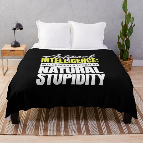 Item preview, Artificial Intelligence vs Natural Stupidity designed and sold by dudelinart.
