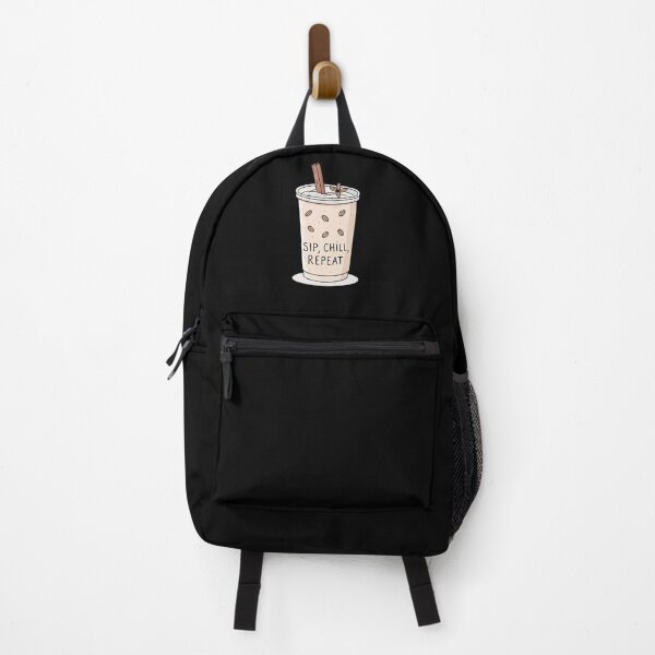 Item preview, Sip, Chill, Repeat – Minimalist Iced Chai Line Art with Cinnamon Stick designed and sold by VividOrganica.