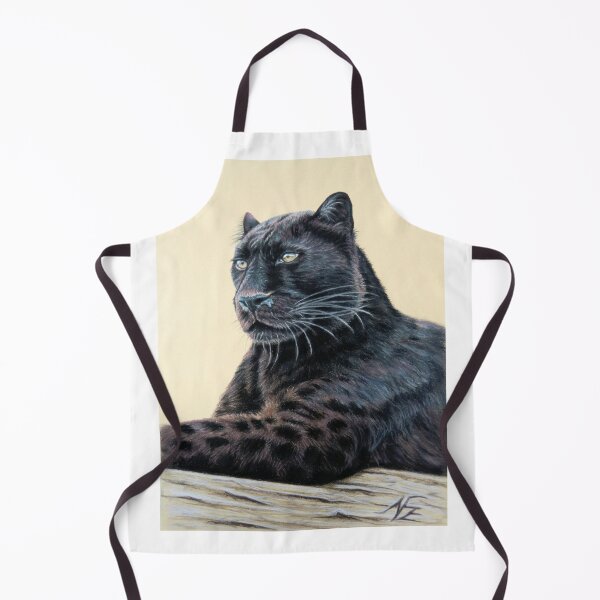 Artikelvorschau, Black Panther - schwarzer Jaguar tolle Pastellzeichnung entworfen und verkauft von Arts & Dogs.