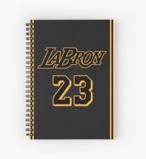 La Bron Jersey Script 4 Spiral Notebook