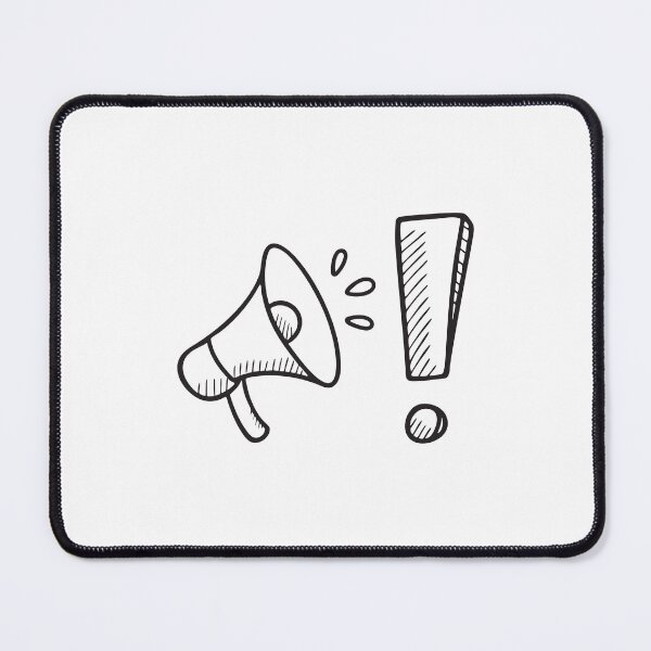 Item preview, A shout mark next to exclamation icon in bold font designed and sold by rasagamastore.