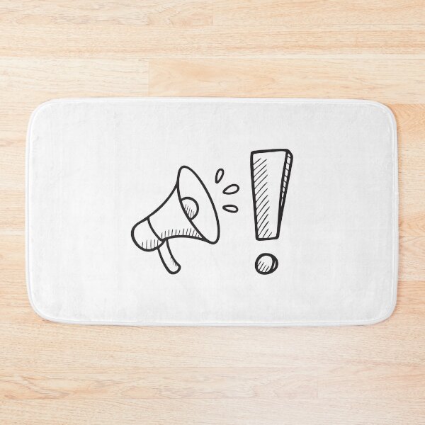 Item preview, A shout mark next to exclamation icon in bold font designed and sold by rasagamastore.