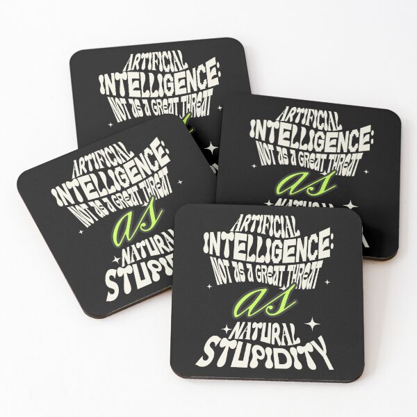 Item preview, Artificial Intelligence vs Natural Stupidity designed and sold by dudelinart.