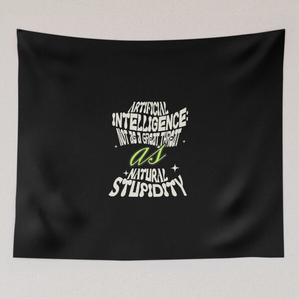 Item preview, Artificial Intelligence vs Natural Stupidity designed and sold by dudelinart.