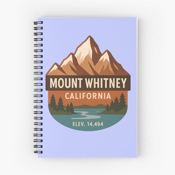 Item preview, Mt Whitney California highest peak trail art designed and sold by LittleArij.