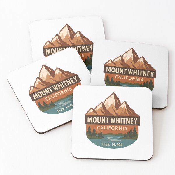 Item preview, Mt Whitney California highest peak trail art designed and sold by LittleArij.