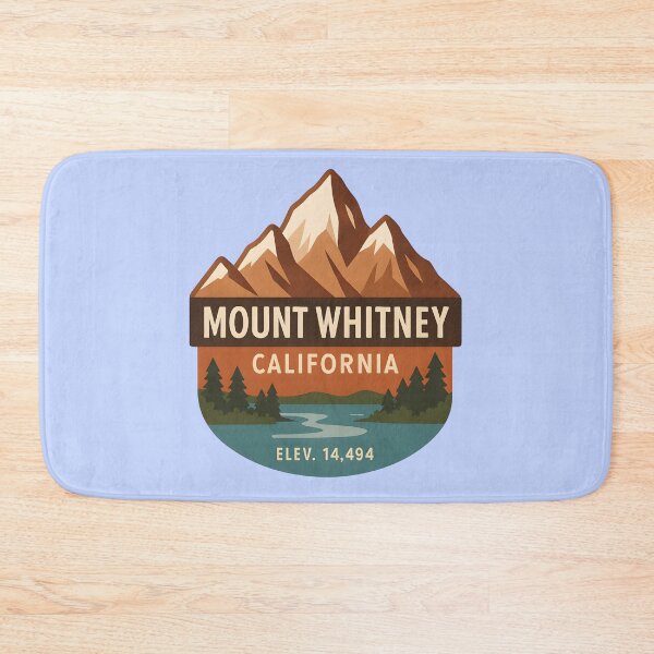 Item preview, Mt Whitney California highest peak trail art designed and sold by LittleArij.