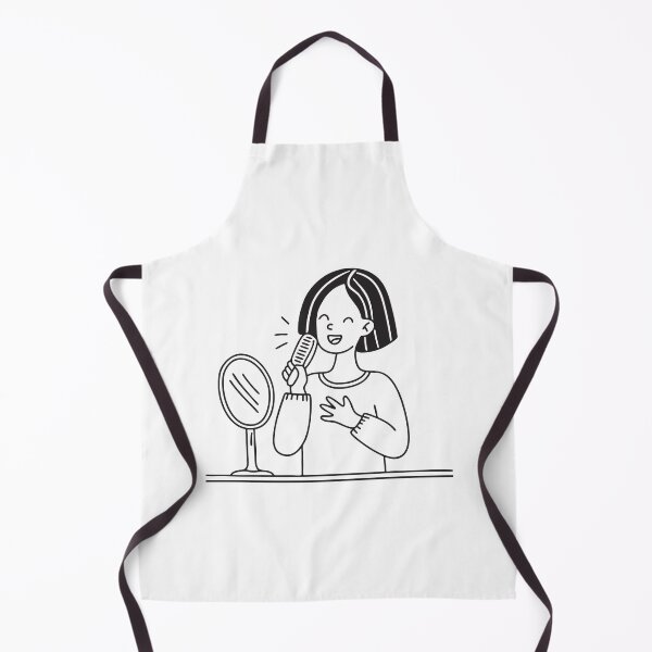 Item preview, A woman singing into a hairbrush stand next to mirror designed and sold by rasagamastore.