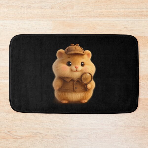 Item preview, Cute Hamster Detective - Adorable Cottagecore Art designed and sold by Moons Studio.