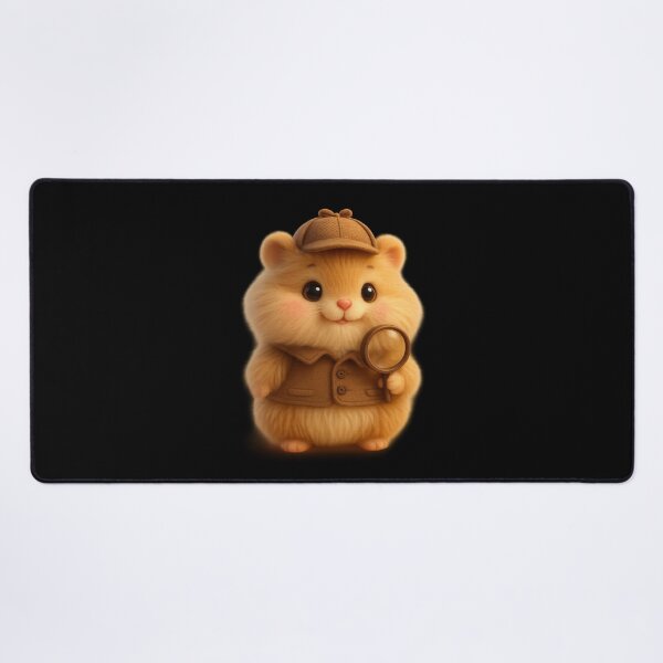 Item preview, Cute Hamster Detective - Adorable Cottagecore Art designed and sold by Moons Studio.