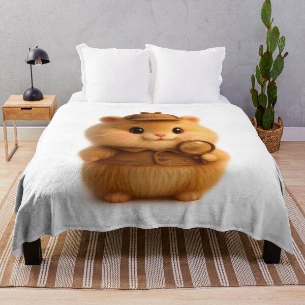 Item preview, Cute Hamster Detective - Adorable Cottagecore Art designed and sold by Moons Studio.