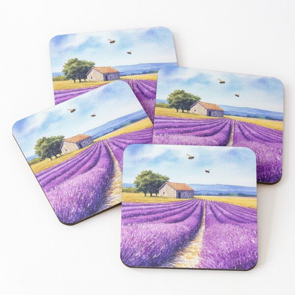Item preview, Lavander field - countryside designed and sold by Dali RB.