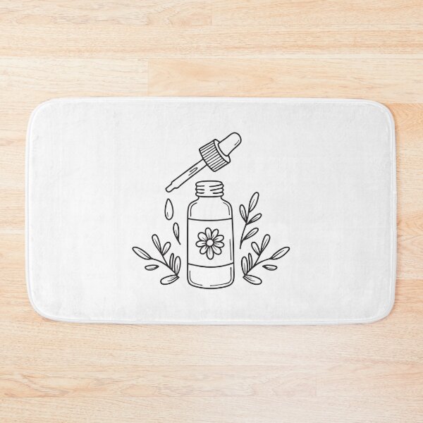 Item preview, Take out dropper and opened serum bottle with flower label beside floral elements designed and sold by rasagamastore.