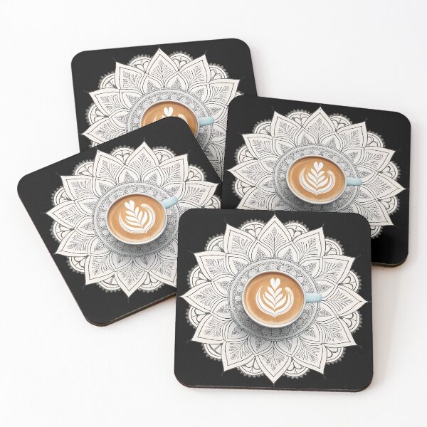 Item preview, Chai Cup Mandala Art – Calm & Detailed Tea-Inspired Design designed and sold by VividOrganica.