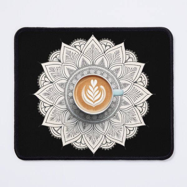 Item preview, Chai Cup Mandala Art – Calm & Detailed Tea-Inspired Design designed and sold by VividOrganica.