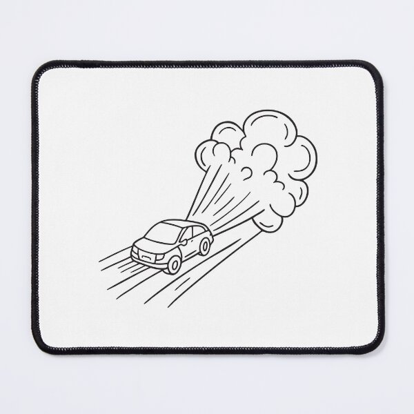 Item preview, A cloud of smoke behind a moving car on a dusty road designed and sold by rasagamastore.