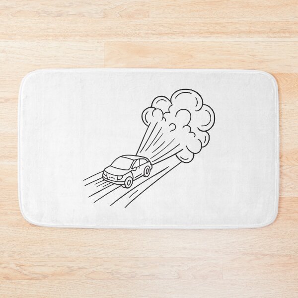 Item preview, A cloud of smoke behind a moving car on a dusty road designed and sold by rasagamastore.