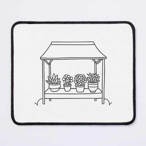 Item preview, A flower stall with flowers bouquets on a sidewalk designed and sold by rasagamastore.