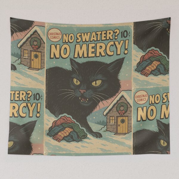 Item preview, Icelandic Yule Cat: No sweater? No mercy designed and sold by bapupa.