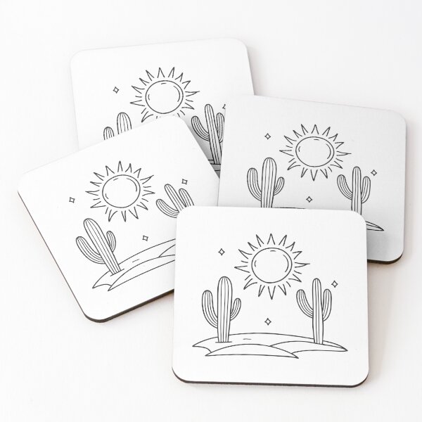 Item preview, A large sun above a desert with cactus plants designed and sold by rasagamastore.