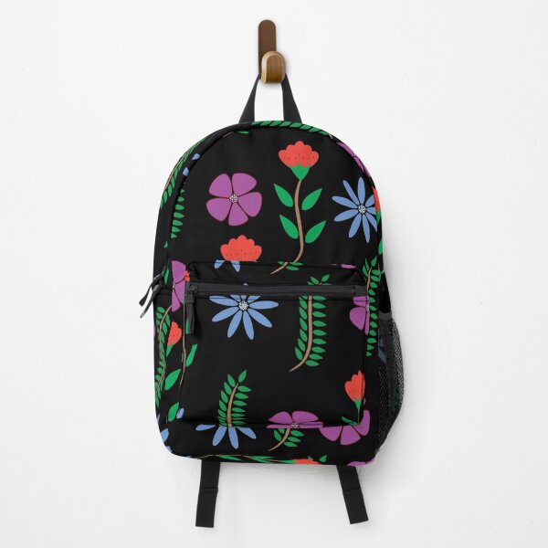 Item preview, Vibrant Cartoon Flower and Fern Repeat Pattern - Cheerful Garden Botanical Art designed and sold by Abaseen.