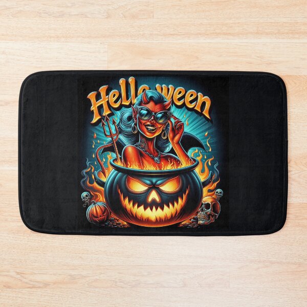 Item preview, Seductive Neon Halloween Demoness Cauldron designed and sold by Voodoo Store Paranormal Collections.