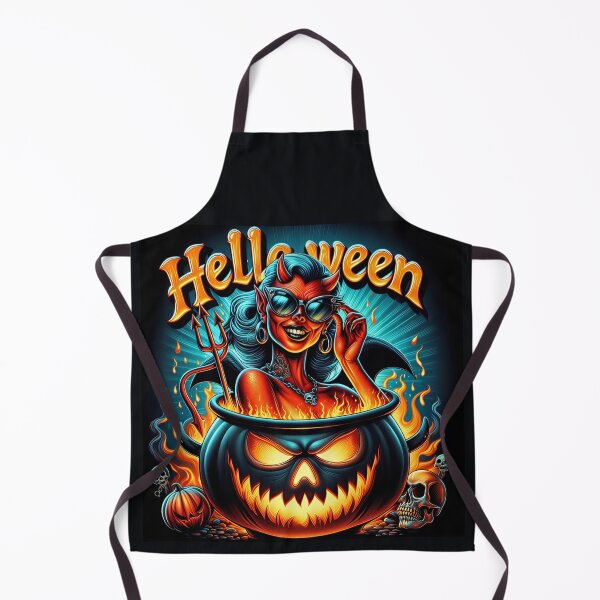 Item preview, Seductive Neon Halloween Demoness Cauldron designed and sold by Voodoo Store Paranormal Collections.