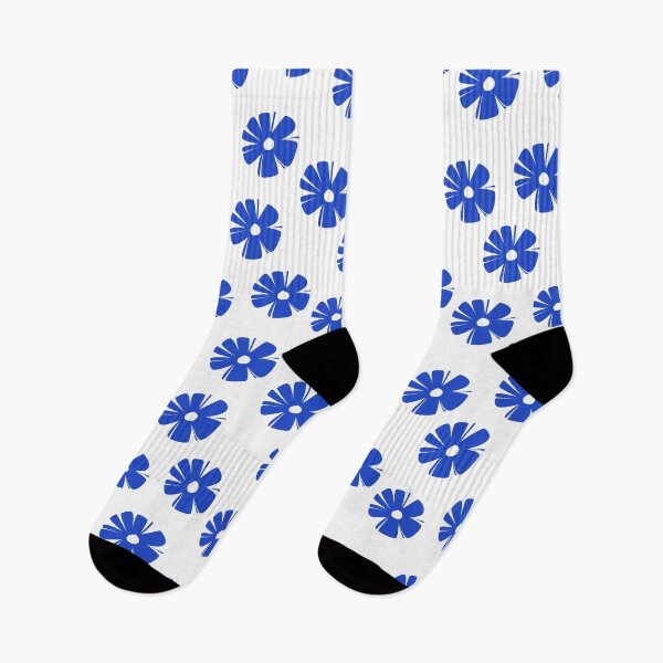 Item preview, Cobalt Daisy Burst — Minimal Floral Pattern designed and sold by QuietBloom80.