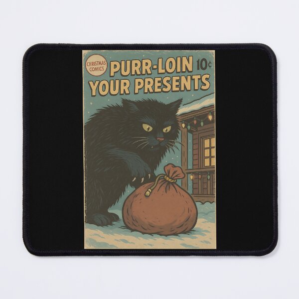 Item preview, Traditional Yule Cat: Purr-loin your presents designed and sold by bapupa.