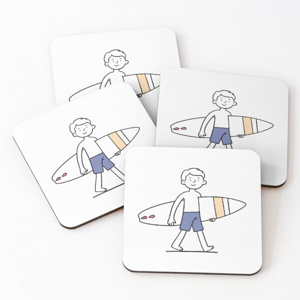 Item preview, A man surfer walking with board under arm with beach background designed and sold by rasagamastore.