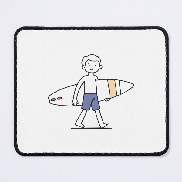 Item preview, A man surfer walking with board under arm with beach background designed and sold by rasagamastore.