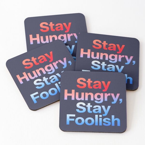 Item preview, Stay Hungry, Stay Foolish – Motivational Quote Typography Design designed and sold by Dezpro.