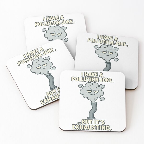Item preview, Funny Pollution Joke Exhausting Pun Design designed and sold by TeeTimeTreasure.