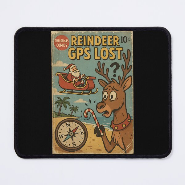 Item preview, Funny Christmas: Reindeer GPS Lost designed and sold by bapupa.