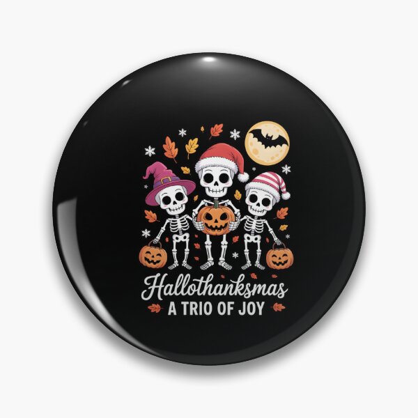 Item preview, Happy Halloween Thanksgiving Christmas Skeleton designed and sold by xknzsshfola46.