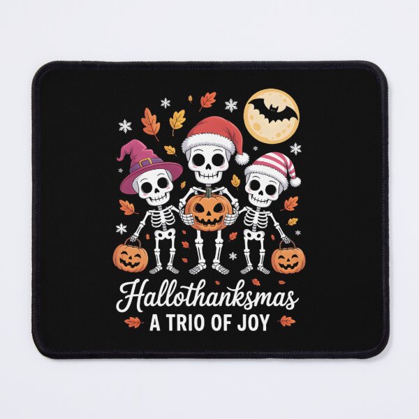 Item preview, Happy Halloween Thanksgiving Christmas Skeleton designed and sold by xknzsshfola46.