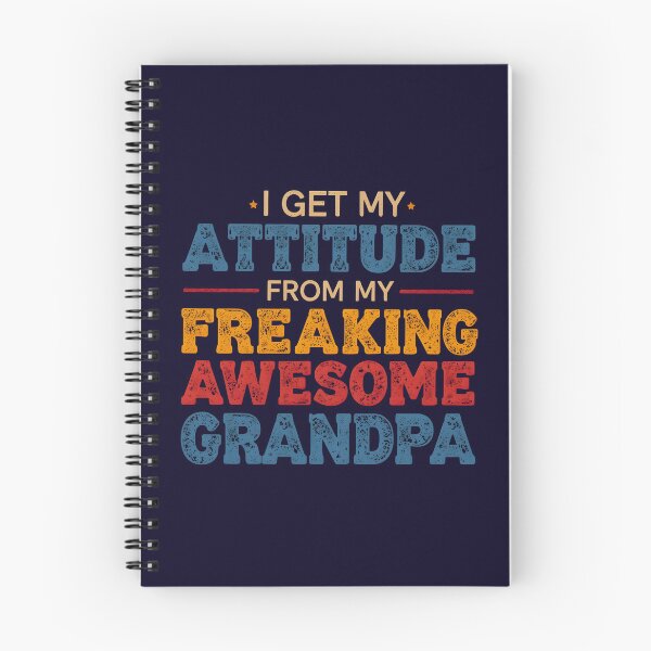 Item preview, Funny Vintage Family Humor I Get My Attitude from My Freaking Awesome Grandpa  designed and sold by Zayavca.