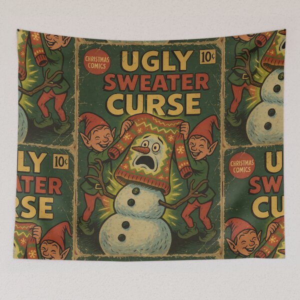Item preview, Festive Funny Christmas: Ugly Sweater Curse designed and sold by bapupa.