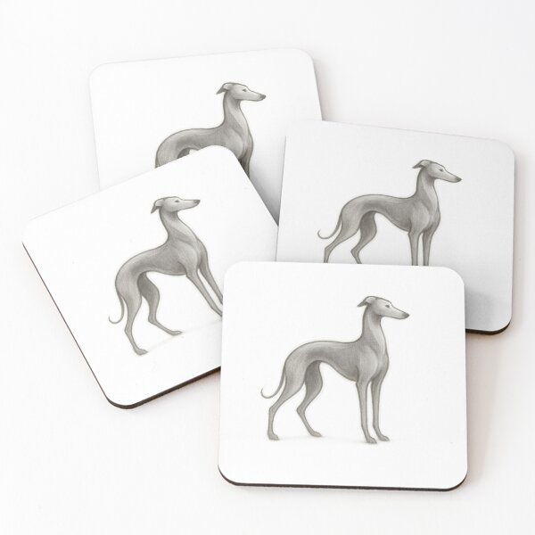 Item preview, Minimalist Greyhound / Whippet Chalk Sketch T-Shirt designed and sold by DailyDrivesct.