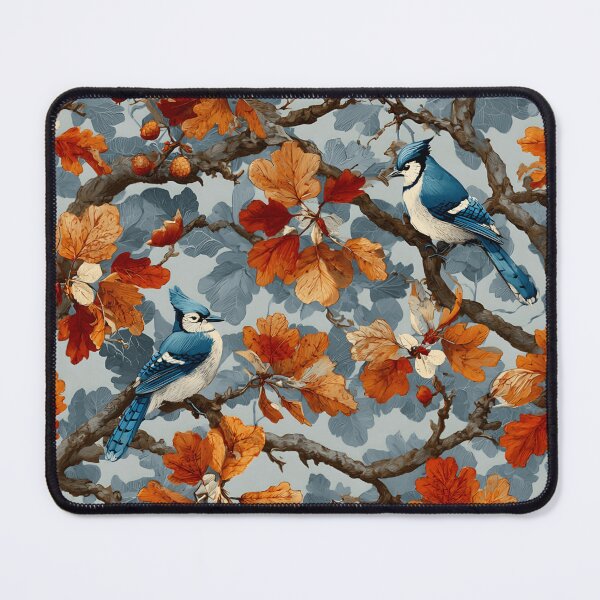 Item preview, Blue Jays Among Fall Leaves - Autumn & Halloween designed and sold by Mission Ready.